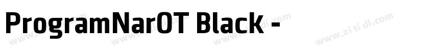 ProgramNarOT Black◆字体转换